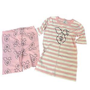 Hanna Andersson|Kids Organic Piglet Winnie the Pooh Short Pajama Set -Size 12